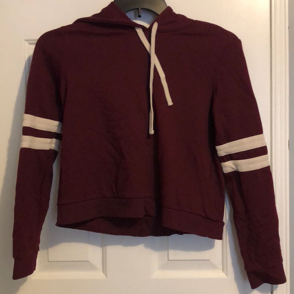 Red sport hoodie